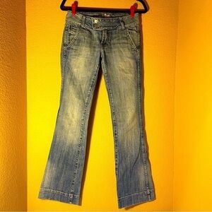 Refuge Premium Denim Jeans: Low Rise, Juniors Size 5, Bootcut Flair Flare